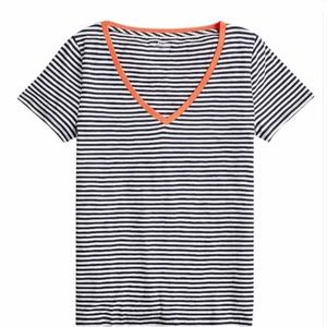 J. Crew Vintage Cotton V-neck T-shirt